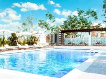 Casa de 3 recamaras en residencial con casa club, alberca, gimnasio, terraza