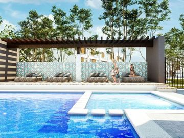 Casa de 3 recamaras en residencial con casa club, alberca, gimnasio, terraza