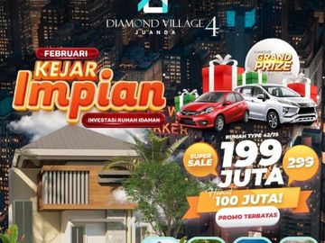 NEW LAUNCHING! DIAMOND VILLAGE JUANDA 4, Rumah Murah Bebas Banjir Buruan Booking Sekarang!