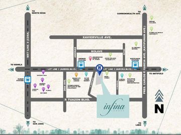 2 bedroom Condo in LRT Anonas Quezon City Infina Towers