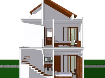 Rumah Townhouse Murah 2 Lantai Denpasar Free Pajak + Cashback