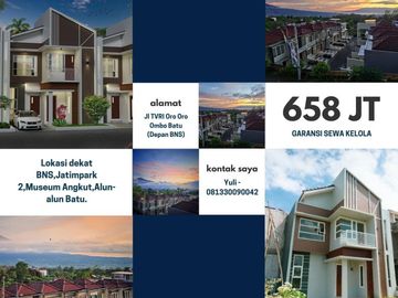 3KT Rumah Malang Batu Tipe 57 Garansi Sewa Kelola