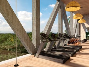 Estudio Penthouse, paseo de arte, area comercial, estilo Boho, amenidades y serv