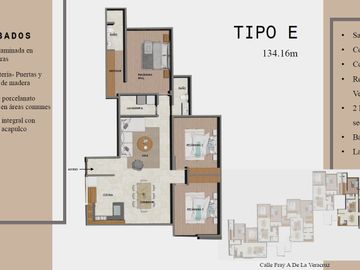 DEPARTAMENTOS EN VENTA COL. VIRREYES MOD. E SLP
