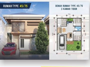 Terbaik, Hub 0813-2308----- Rumah Minimalis Sederhana 1 Lantai Di Sidoarjo 345 Juta Diamond Village Juanda 2