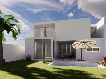 Casa residencial en venta dentro de privada exclusiva al norte de Mérida.