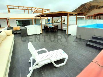 OCASION VENDO LINDA CASA DE PLAYA  AMOBLADA DENTRO DE CONDOMINIO PLAYA AZUL