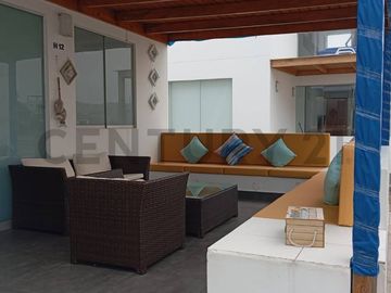 OCASION VENDO LINDA CASA DE PLAYA  AMOBLADA DENTRO DE CONDOMINIO PLAYA AZUL