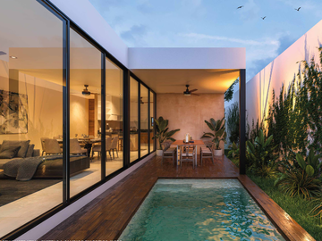 Casas en Privada Verna en Conkal - Modelo 1 Piso