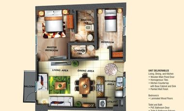 1 Bedroom Condominium in Soltana Nature Residences Tower 2