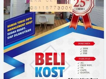 Dijua Kost Kostan 106 Pintu Daerah Senen Jakarta Pusat