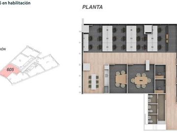 Oficina amobladas moderno edificio A Plus Metro Manuel Montt