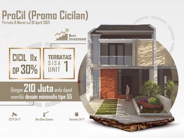 Rumah minimalis DP ringan di bandung