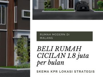 2 Lantai Rumah Lingkungan Asri Bisa KPR 2KT Tipe 34/60