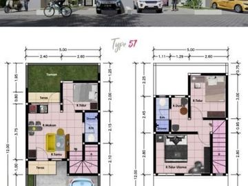 Rumah minimalis murah mulai 400 jt an strategis pinggir jalan di Pasir Putih Depok