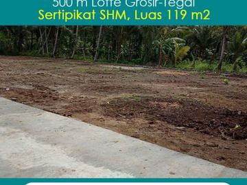 500 Meter Lotte Grosir Tegal: Tanah Kavling 1 Jt-an