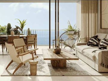 Condominio con alberca infinity vista al mar, spa, pet park, area de juegos para