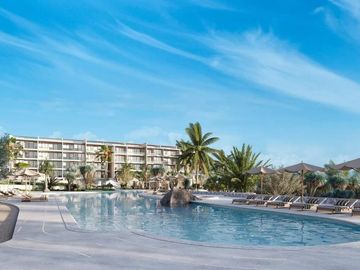 Condominio con alberca infinity vista al mar, spa, pet park, area de juegos para