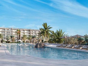 Condominio con alberca infinity vista al mar, spa, pet park, area de juegos para