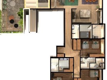 Departamento en Preventa en Atlixco Terrazas del Carmen PG y PH