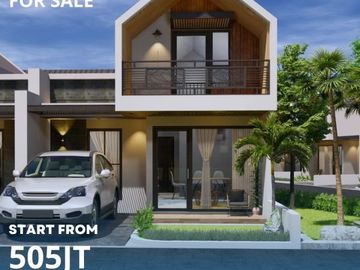 RUMAH 2 LANTAI MURAH DI PRAMBANAN DESIGN SCANDINAVIAN INCLUDE MEZZANINE