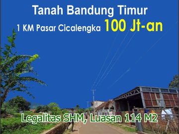 Kapling Tanah 5 Menit Alun-Alun Cicalengka 1Jt-an/m2