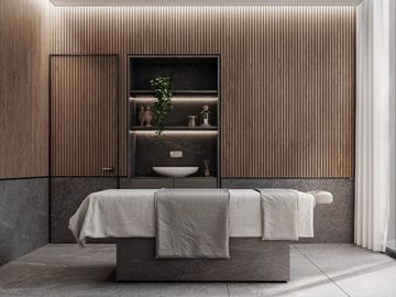 Apartamento con bosque privado, pozo de agua, muro de escalar, spa, parque par a