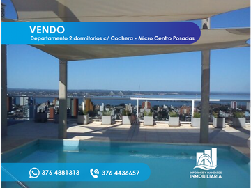 VENDO DEPARTAMENTO 2 DORMITORIOS c/ Cochera - Micro Centro Posadas