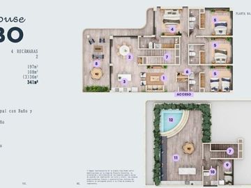 DEPARTAMENTOS DE LUJO EN VENTA TIPO PENT HOUSE MARCRISANTO BEACH.