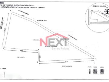 TERRENO EN VENTA EN GENERAL CEPEDA, EJIDO LA CASITA