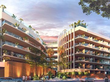 Condominio a 100 metros del mar en La Zona Italiana, alberca infinity vista al m