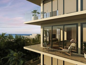 Condominio a 100 metros del mar en La Zona Italiana, alberca infinity vista al m