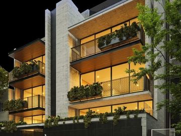 Condominio con balcón, terraza y cuarto de servicio, en venta, Polanco CDMX.