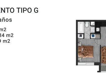 Departamento semiamoblado 2D/2B con estacionamiento y bodega — Metro Mirador