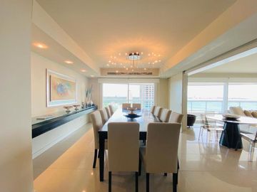 Primer linea playa Mansa 3 dormitorios y servicio mas de 400 mt2 con terrazas - Departamento - Punta del Este