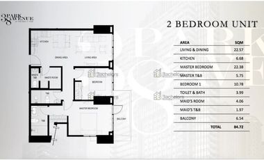 2 Bedroom Unit in 38 Park Avenue IT PARK FOR SALE 86.34 sqm