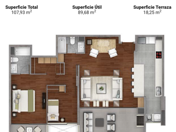Departamento en venta de 2 dorm. en La Serena