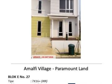 Amalfi Village Rumah Modern Ready Stock di Gading Serpong