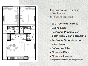 Departamento en venta Mérida Yucatán, Etro Temozón Norte