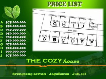 Dijual Murah Rumah Cluster Cozy House Srengseng Sawah Jagakarsa Jakarta Selatan