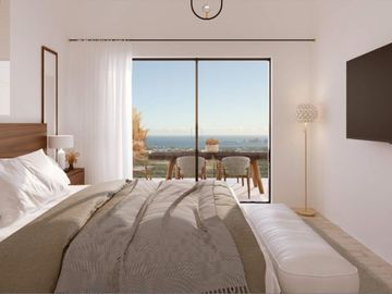 Penthouse vista al mar, terraza grande, casa club, pickleball, en venta El Teza