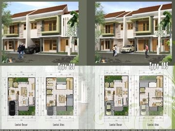 Townhouse murah siap huni bebas banjir strategis di condet