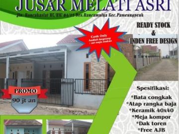 Rumah 1 lantai siap huni harga murah + bonus
