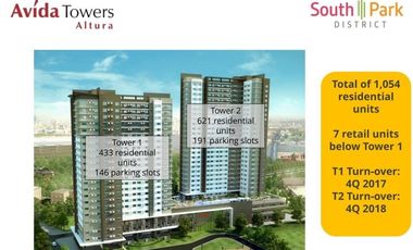 Best Deal: Avida Altura Studio unit for sale