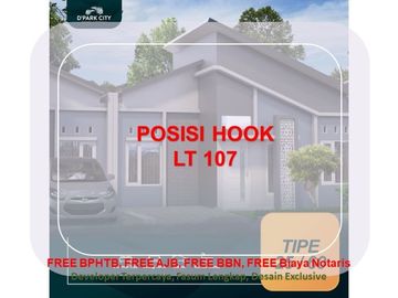 Posisi Hook Rumah Lingkungan Asri Udara Bersih 2KT Tipe 25/107
