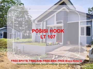 Posisi Hook Rumah Lingkungan Asri Udara Bersih 2KT Tipe 25/107