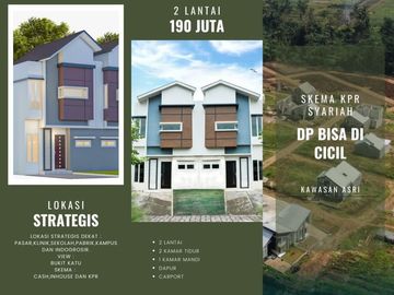 Strategis ! Tipe 31/63 2 Lantai Rumah KPR Siap 2KT