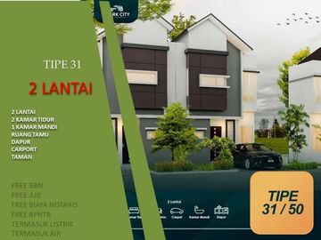 Strategis ! Tipe 31/63 2 Lantai Rumah KPR Siap 2KT