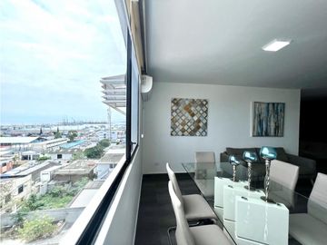 En venta departamento Edificio Status sector Yacht Club Manta