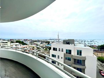 En venta departamento Edificio Status sector Yacht Club Manta